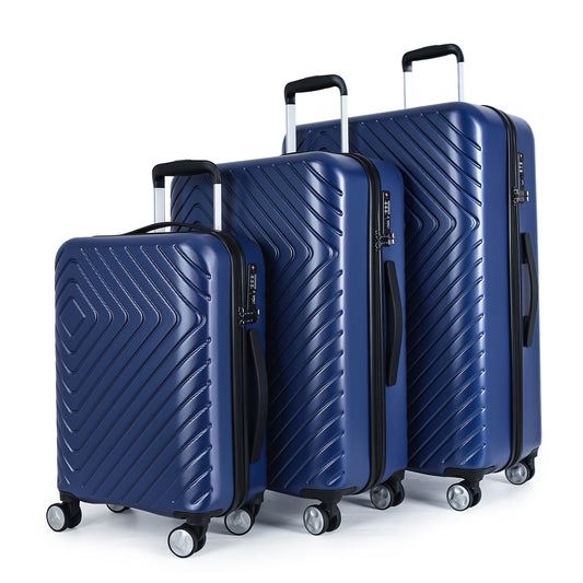 NEWCOM Hartschalenkoffer aus RPET-Recyceltem Material, Blau