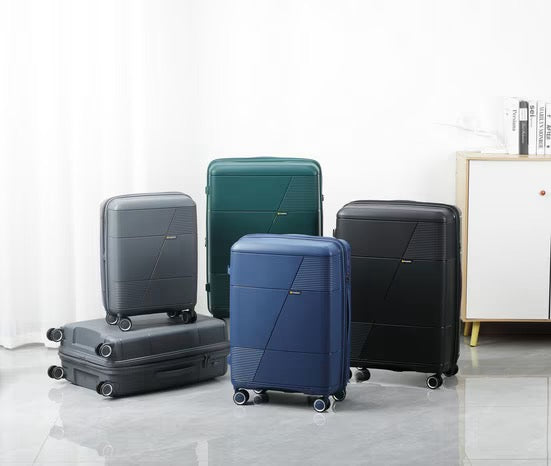 PRESIDENT Hartschalen-Trolley aus PP-Kunststoff, Blau