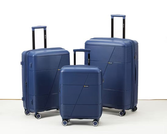 PRESIDENT Hartschalen-Trolley aus PP-Kunststoff, Blau