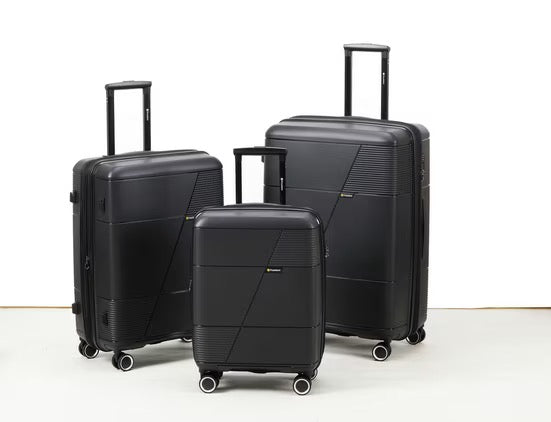 PRESIDENT Hartschalen-Trolley aus PP-Kunststoff, Schwarz