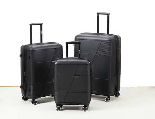 PRESIDENT Hartschalen-Trolley aus PP-Kunststoff, Schwarz