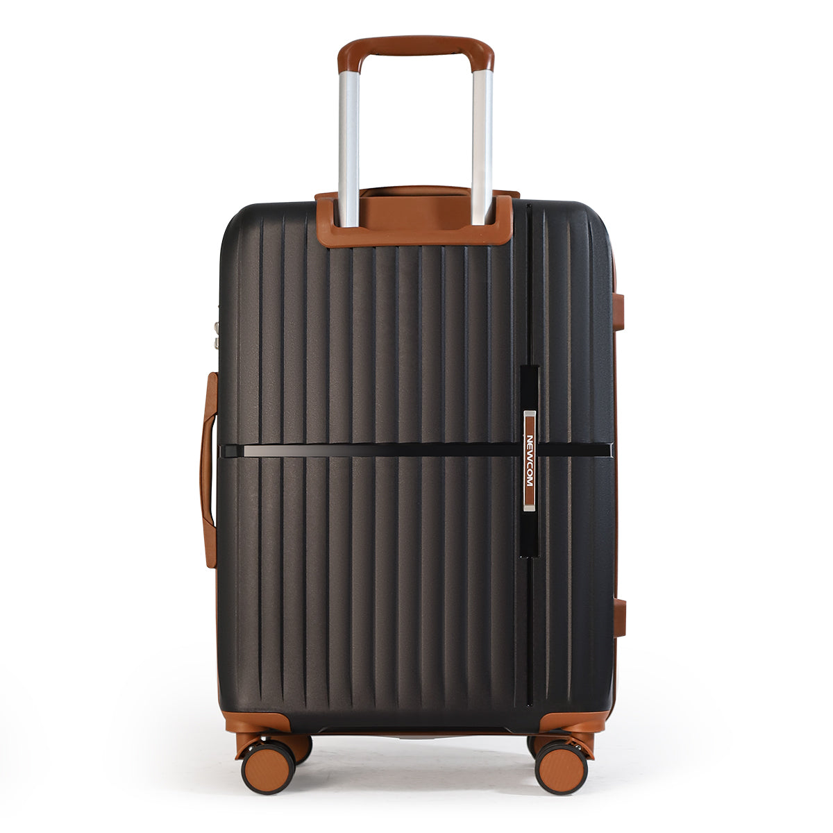 NEWCOM 3er-Set Hartschalen-Trolley aus PP-Material, Schwarz