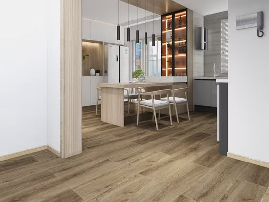 Super Solu Vinyllaminat Klick-System, Holzoptik Hellbraun