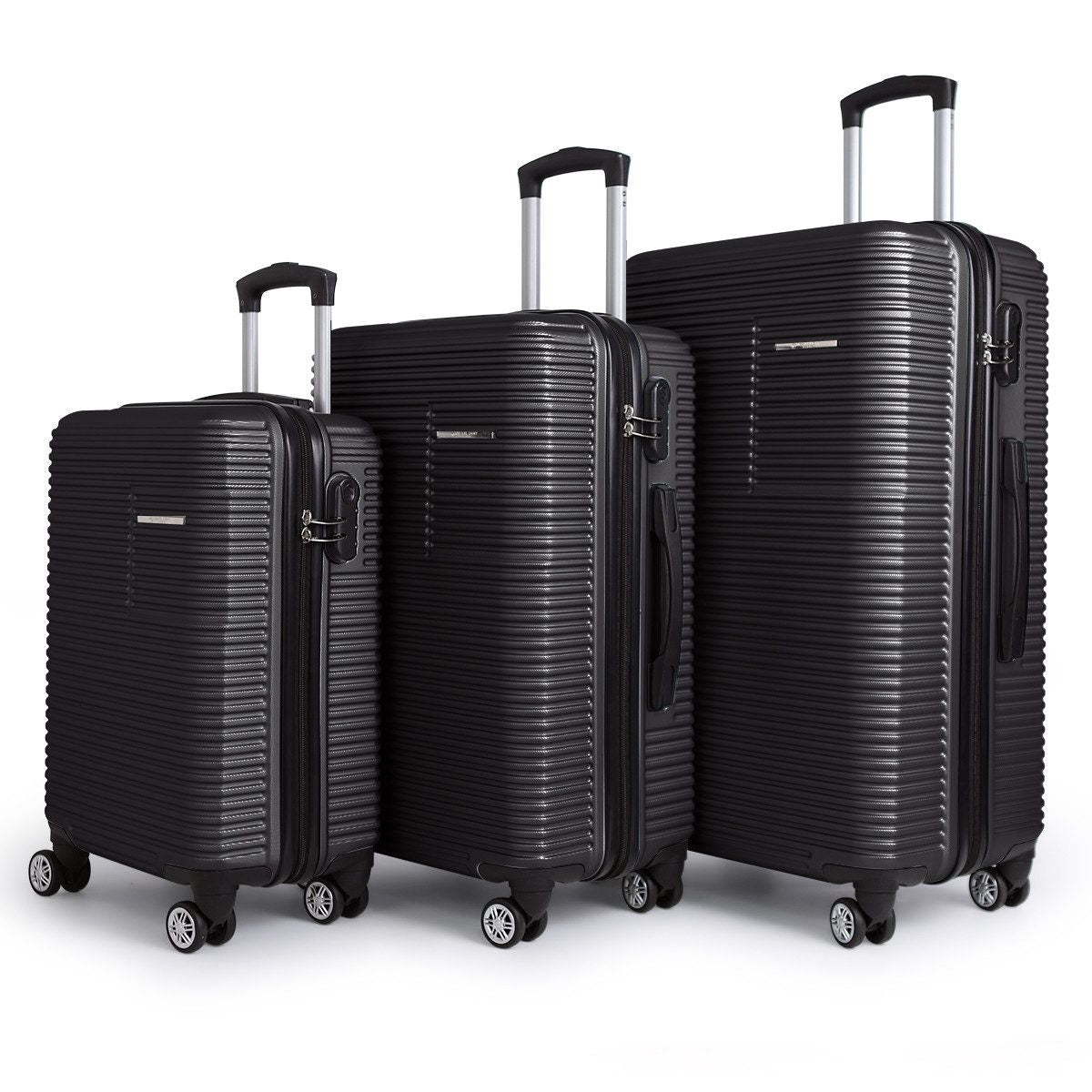 NEWCOM 3er-SET ABS Hartschalen-Trolley