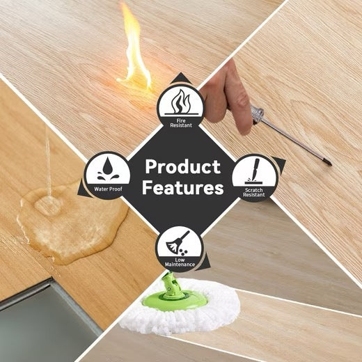 Super Solu Vinylfliesen Klick-System, Steinoptik Grau