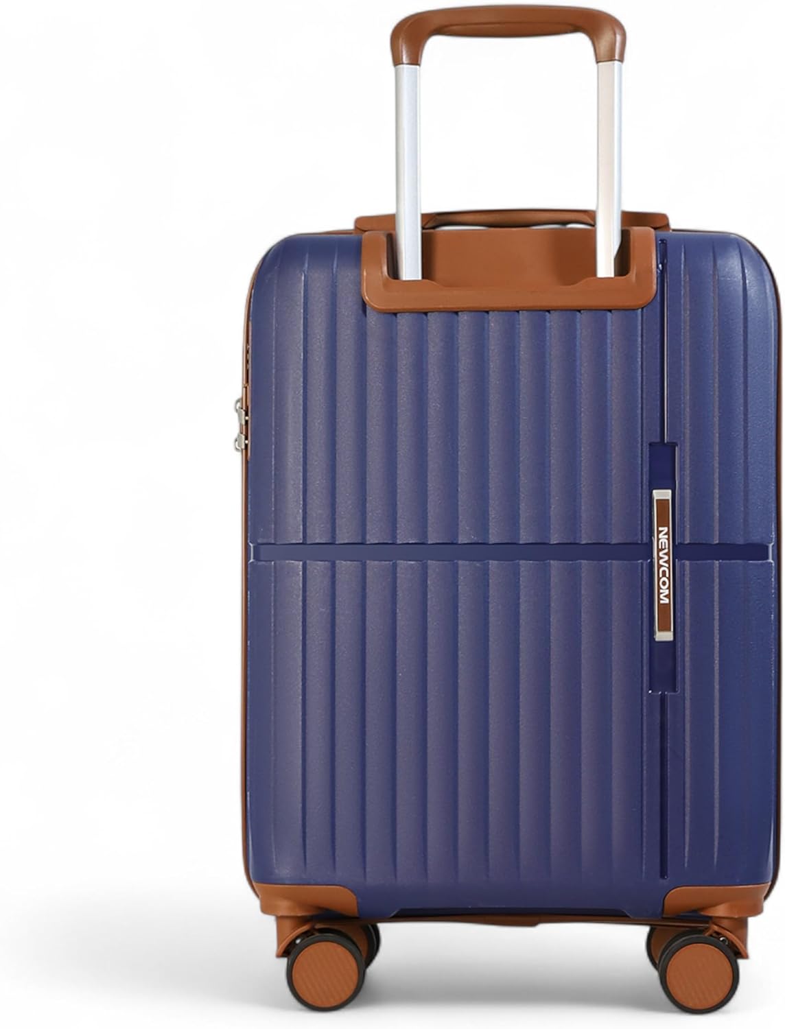 NEWCOM 3er-Set Hartschalen-Trolley aus PP-Material, Blau