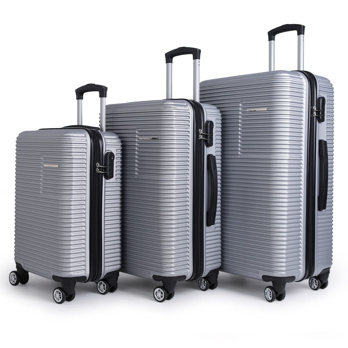NEWCOM 3er-SET ABS Hartschalen-Trolley