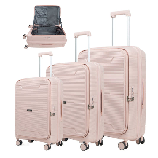 Tinho ULTRALEICHTER & Robuster Reisekoffer aus PP, Rosa