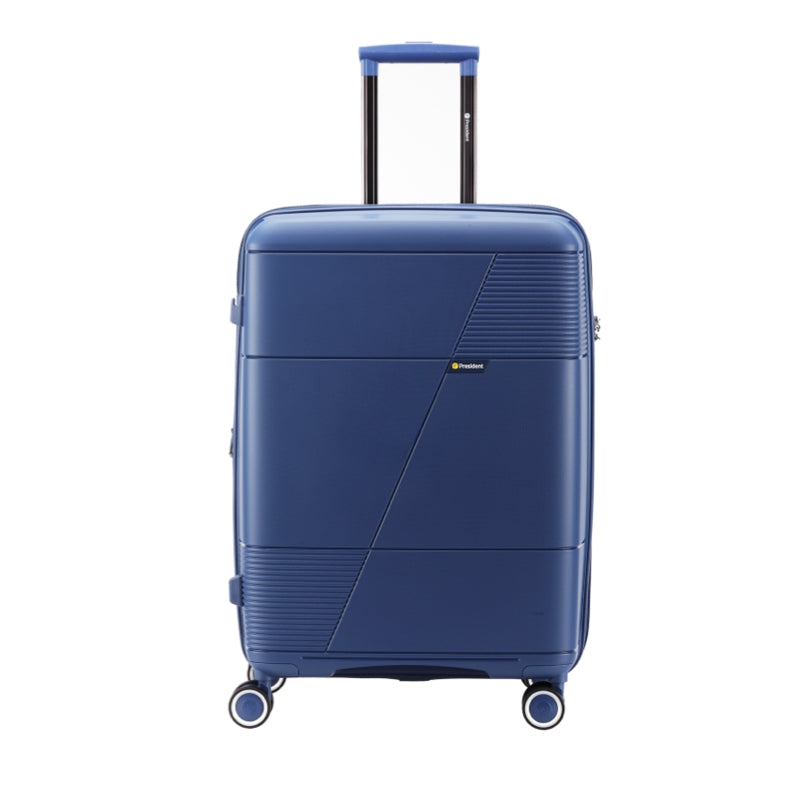 PRESIDENT Hartschalen-Trolley aus PP-Kunststoff, Blau