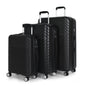 NEWCOM Hartschalenkoffer aus RPET-Recyceltem Material, Schwarz