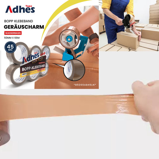 Klebeband LEISE Paketklebeband, Blasenfrei Geräuscharmes Packband