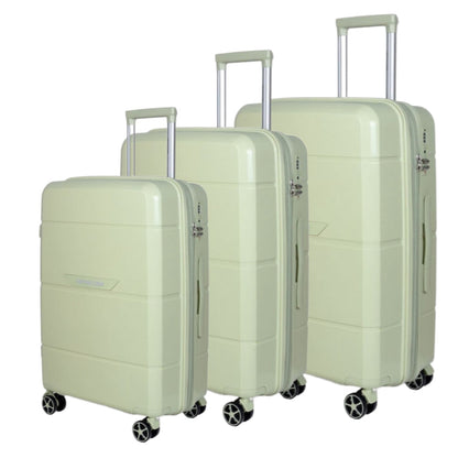 NEWCOM Hartschalenkoffer aus PP, Erweitbar, Grün