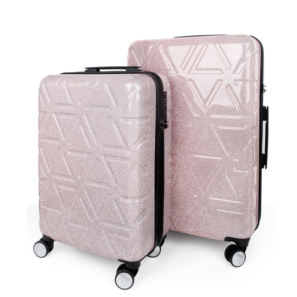 N1097-SERIE Hartschalen-Trolley Reflektorstoff Glanz Glitzer