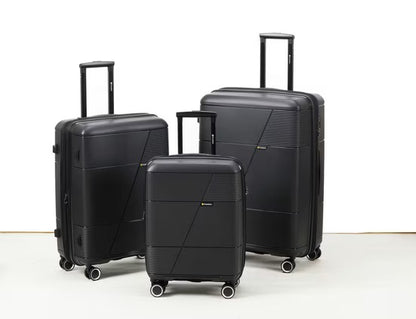 PRESIDENT Hartschalen-Trolley aus PP-Kunststoff, Schwarz