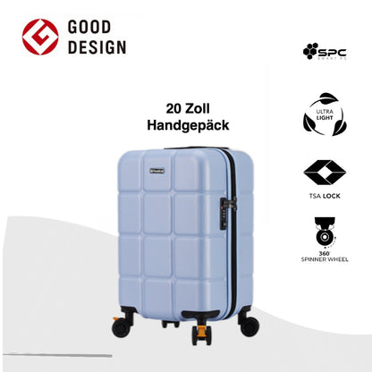 PRESIDENT Hartschalenkoffer aus Smart PC recyceltem Material, Blau