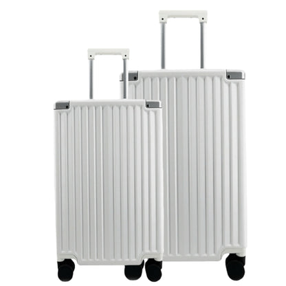 PRESIDENT Hartschalen-Trolley Alu-Rahmen aus Polycarbonat, Weiß