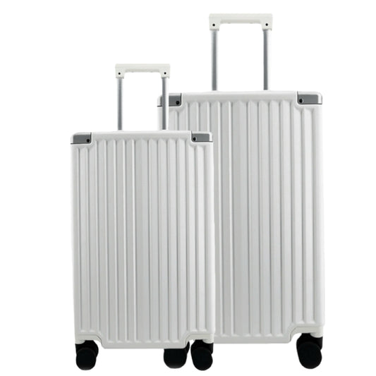 PRESIDENT Hartschalen-Trolley Alu-Rahmen aus Polycarbonat, Weiß