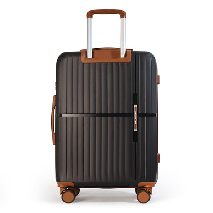 NEWCOM 3er-Set Hartschalen-Trolley aus PP-Material, Schwarz