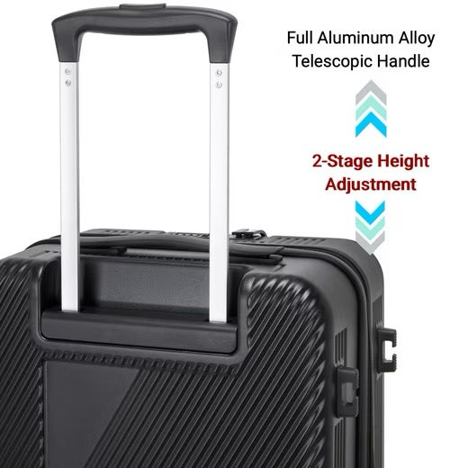 SUPER SOLU Zurich-Series Hartschalenkoffer mit Dehnfalte, Frontöffnung Reisekoffer aus PC