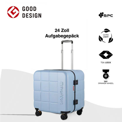 PRESIDENT Hartschalenkoffer aus Smart PC recyceltem Material, Blau