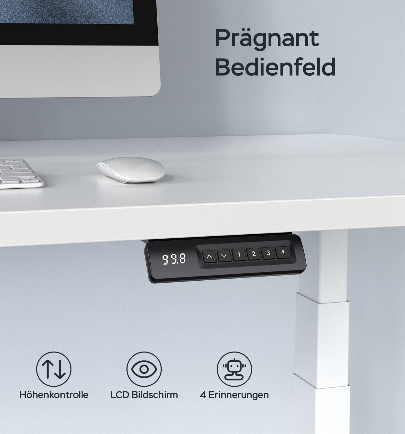 SUPER SOLU *6W/6B* Stark Dual-Motoren Elektrisch höhenverstellbarer Tischgestell 3-Fach-Teleskop