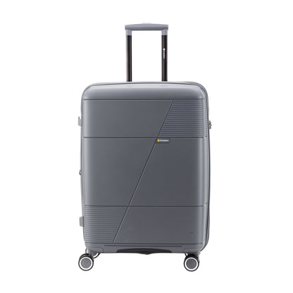 PRESIDENT Hartschalen-Trolley aus PP-Kunststoff, Grau