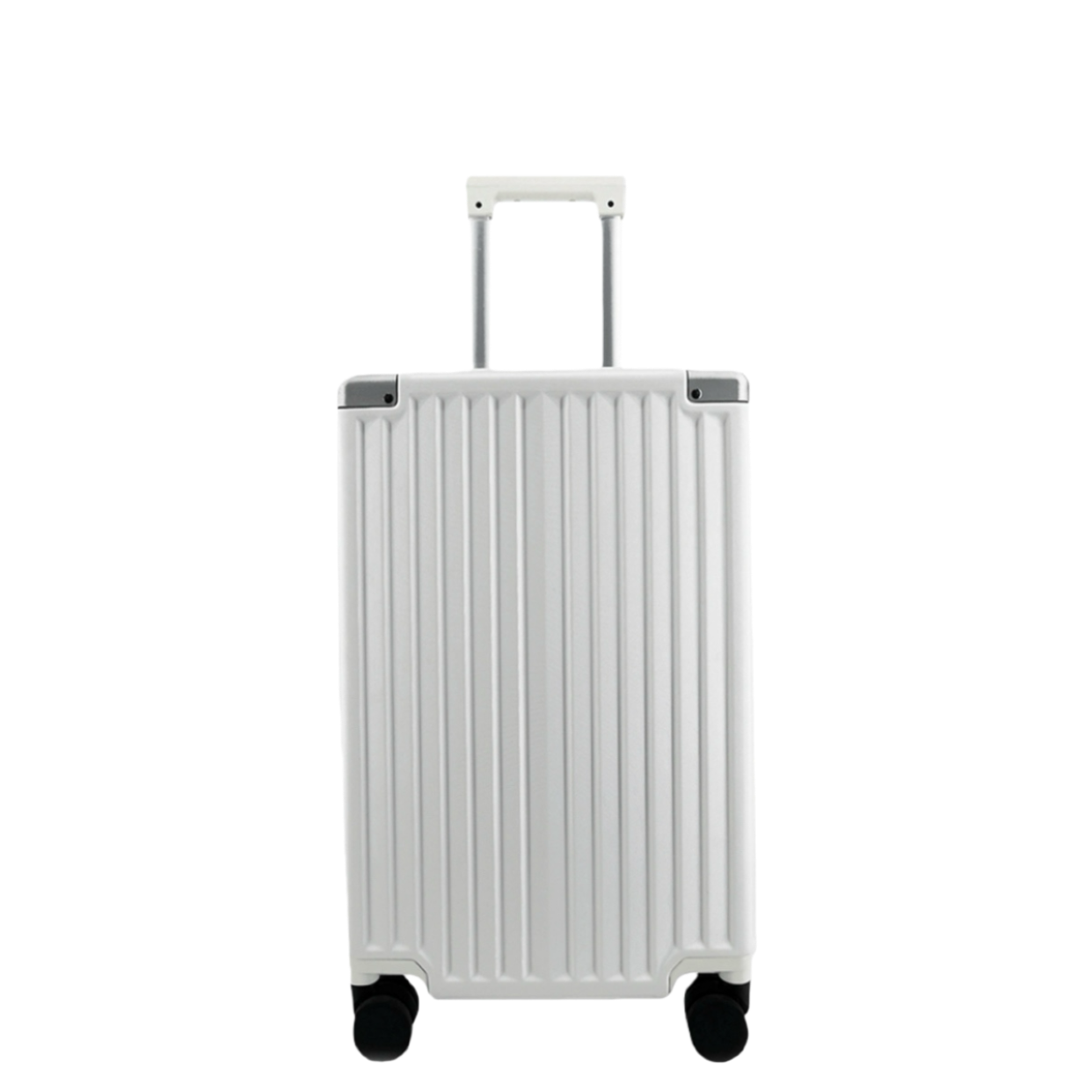 PRESIDENT Hartschalen-Trolley Alu-Rahmen aus Polycarbonat, Weiß