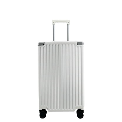 PRESIDENT Hartschalen-Trolley Alu-Rahmen aus Polycarbonat, Weiß