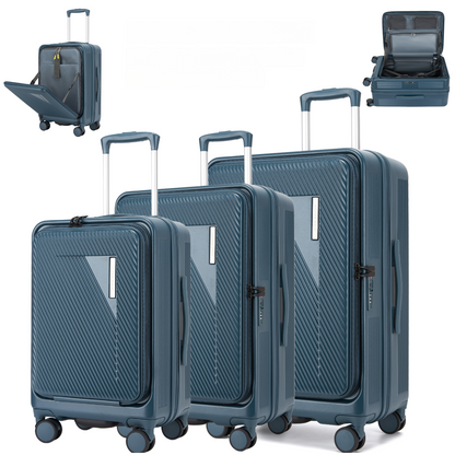 SUPER SOLU Zurich – Premium Polycarbonat Koffer mit Frontöffnung | Erweiterbar | Handgepäck & Check-in Größen